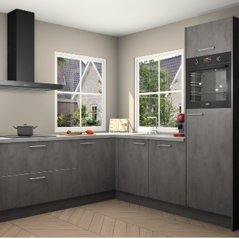 Beton Antraciet keuken Pai 110262