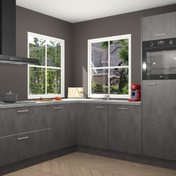 Beton Antraciet keuken Pai 110267