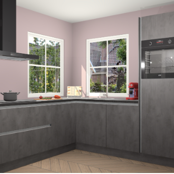 Beton Antraciet greeploze keuken Pai 110273