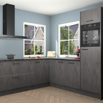 Beton Antraciet keuken Pai 110278