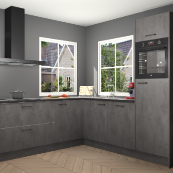 Beton Antraciet keuken Pai 110283