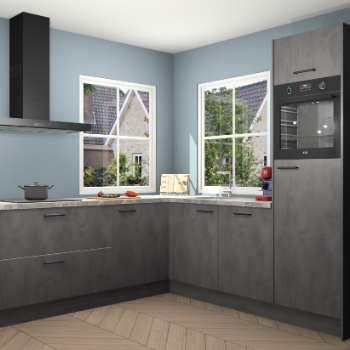 Beton Antraciet keuken Pai 110279