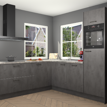 Beton Antraciet keuken Pai 110284