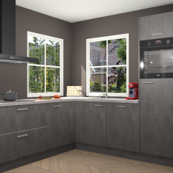 Beton Antraciet keuken Pai 110270