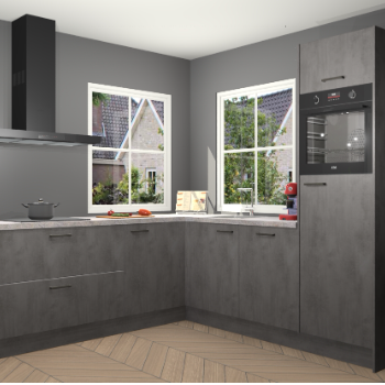 Beton Antraciet keuken Pai 110285