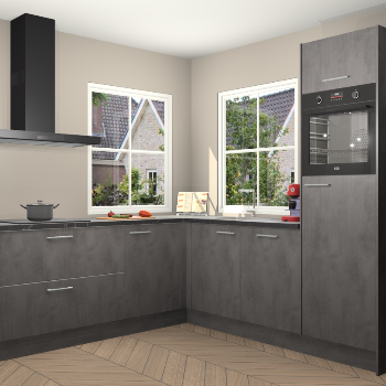 Beton Antraciet keuken Pai 110266