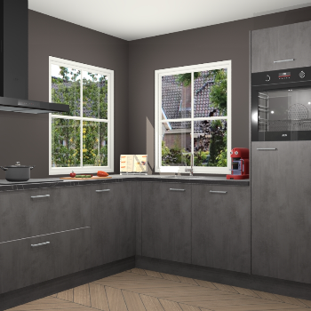 Beton Antraciet keuken Pai 110271