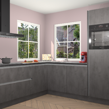 Beton Antraciet greeploze keuken Pai 110276