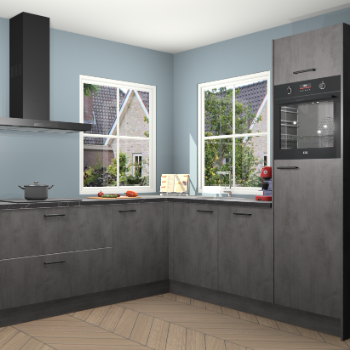 Beton Antraciet keuken Pai 110281