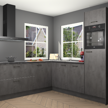 Beton Antraciet keuken Pai 110286