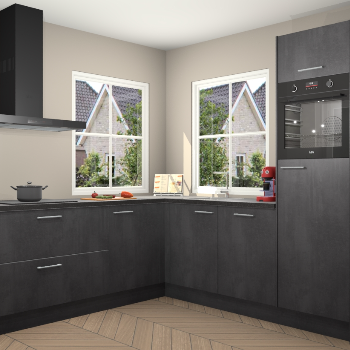 Beton zwarte keuken Pai 110390