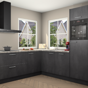 Beton zwarte keuken Pai 110391