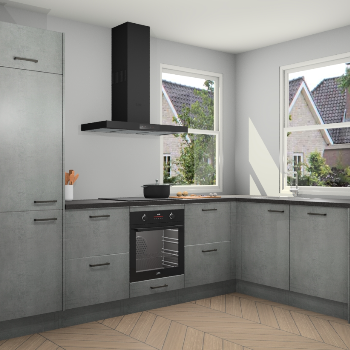 Beton parelgrijs keuken Salzburg 21900