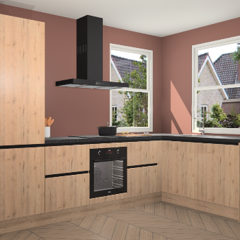 Madera natuur greeploze keuken Salzburg 110775