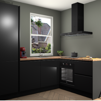 Zwarte greeploze keuken Phuket 110542