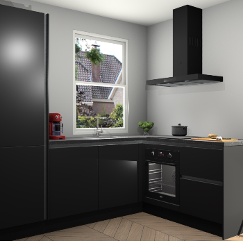 Zwarte greeploze keuken Phuket 110590