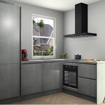 Beton Parelgrijs greeploze keuken Phuket 110706