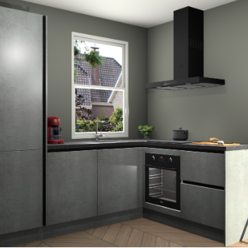 Beton Parelgrijs greeploze keuken Phuket 110733