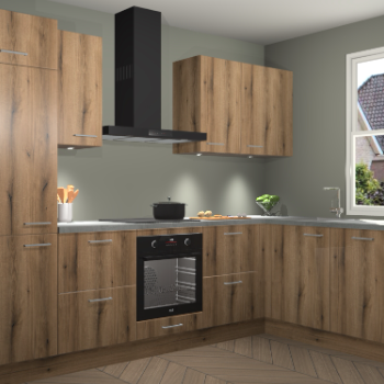 Goud Eiken keuken Geneve 110073