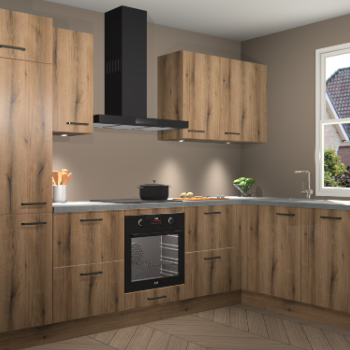 Goud Eiken keuken Geneve 110076