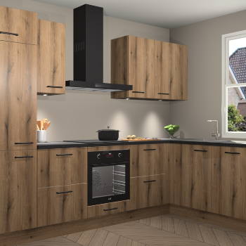 Goud Eiken keuken Geneve 110093