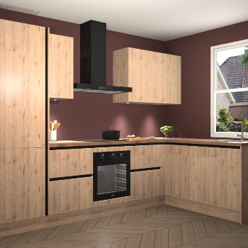 Madera Natuur greeploze keuken Bazel 110605