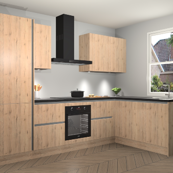 Madera Natuur greeploze keuken Bazel 110619