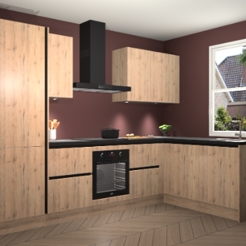 Madera Natuur greeploze keuken Bazel 110622