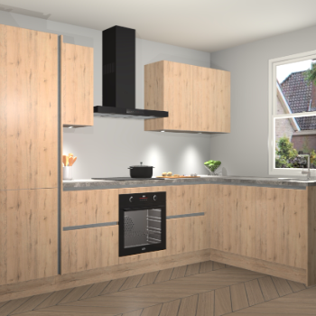 Madera Natuur greeploze keuken Bazel 109089