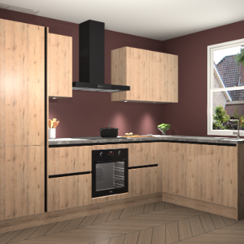 Madera Natuur greeploze keuken Bazel 109099