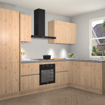 Madera Natuur greeploze keuken Bazel 110626