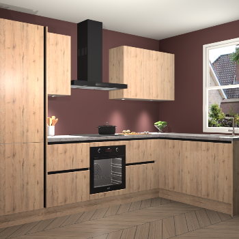 Madera Natuur greeploze keuken Bazel 110630