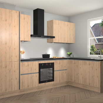 Madera Natuur greeploze keuken Bazel 110633