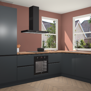 Onyxgrijze greeploze keuken Salzburg 110855