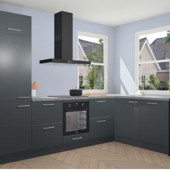 Onyxgrijze keuken Salzburg 110863