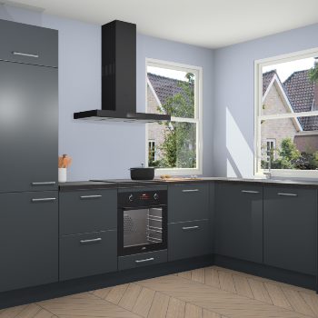 Onyxgrijze keuken Salzburg 110864