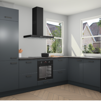 Onyxgrijze keuken Salzburg 110884