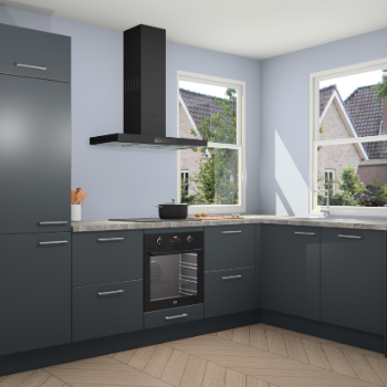 Onyxgrijze keuken Salzburg 110865