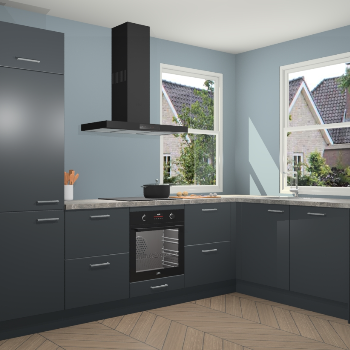 Onyxgrijze keuken Salzburg 110870