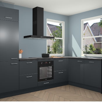 Onyxgrijze keuken Salzburg 110872