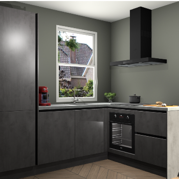 Beton Antraciet greeploze keuken Phuket 110903