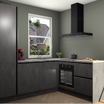 Beton Antraciet greeploze keuken Phuket 110914