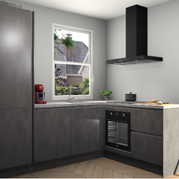 Beton Antraciet greeploze keuken Phuket 110917