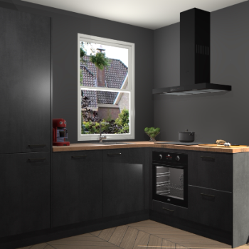 Beton Zwarte keuken Phuket 110931