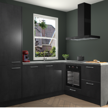 Beton Zwarte keuken Phuket 111185