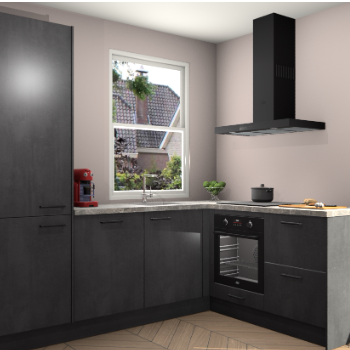 Beton Zwarte keuken Phuket 111200