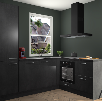 Beton Zwarte keuken Phuket 111281