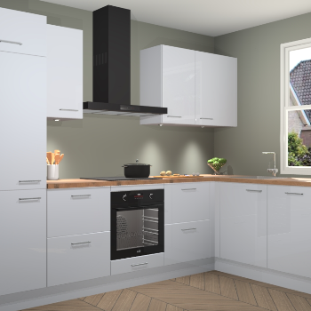 Sneeuwwitte hoogglans keuken Geneve 110311