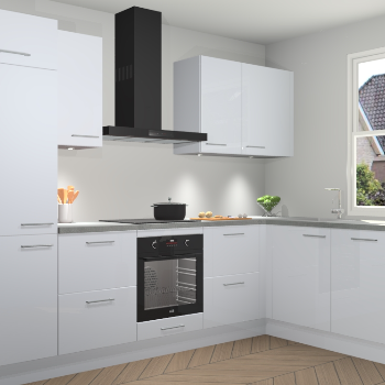 Sneeuwwitte hoogglans keuken Geneve 110359