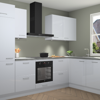 Sneeuwwitte hoogglans keuken Geneve 110360